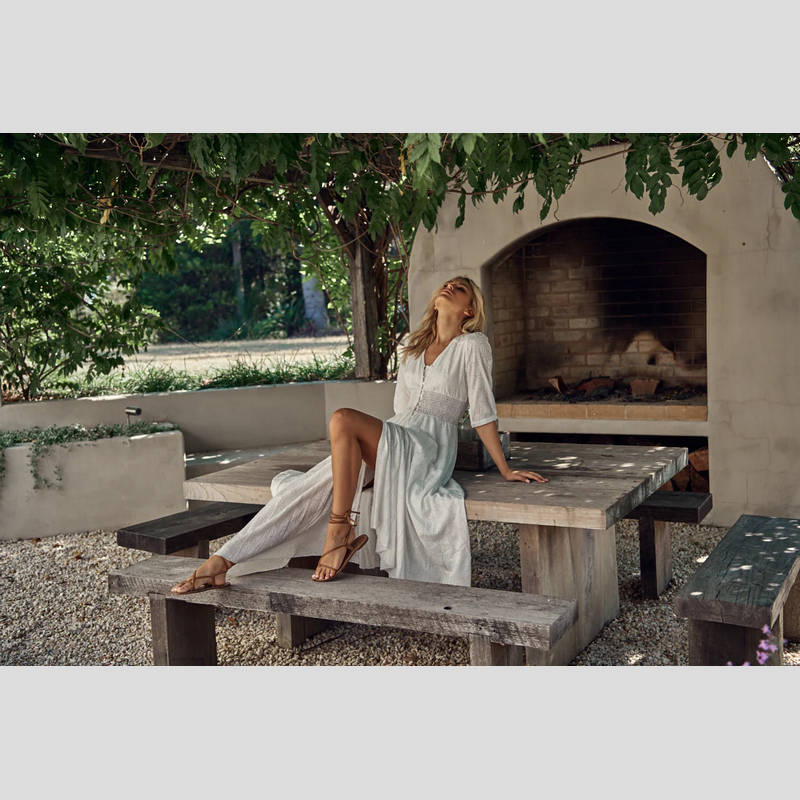 Vestido Bordado JAASE Indiana BLANCO