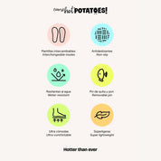 Chancla Unisex HOT POTATOES Goma BLANCO