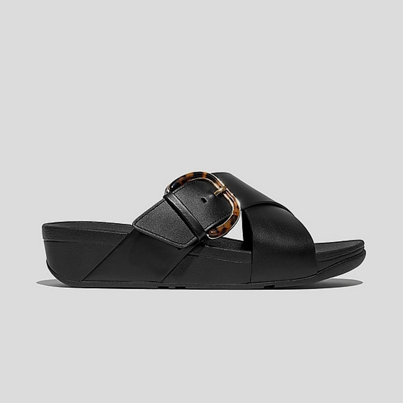 Sandalia Lulu FITFLOP Hebilla Piel NEGRO