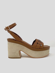 Sandalia Tacón JANET&JANET Piel CUERO