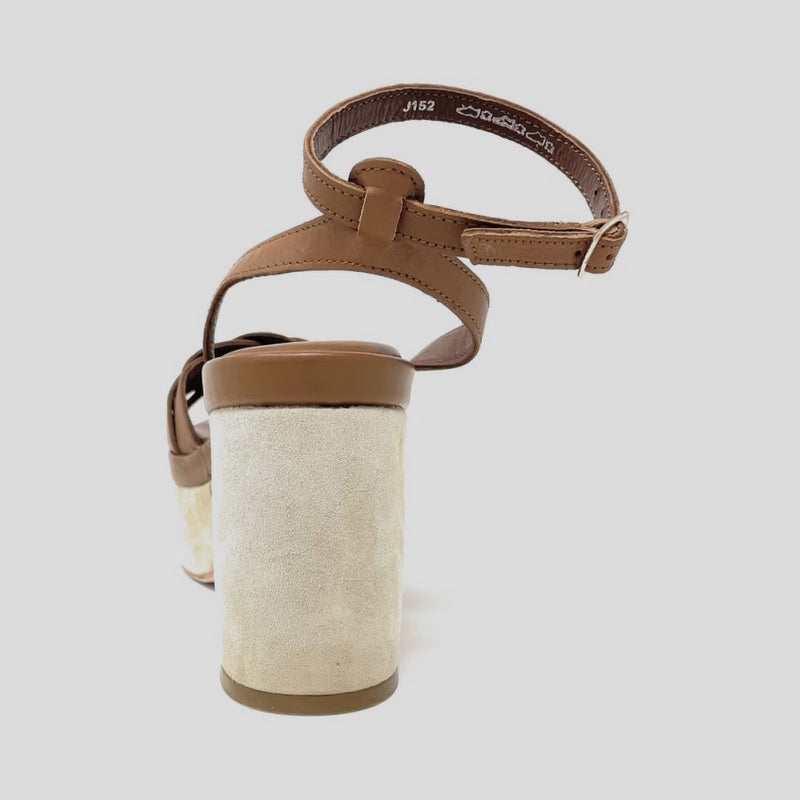 Sandalia Tacón JANET&JANET Piel CUERO