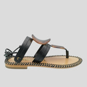 Sandalia Romana JANET&JANET Piel NEGRO