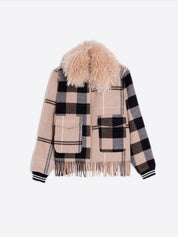 Bomber VILAGALLO Cuadros Lana Flecos