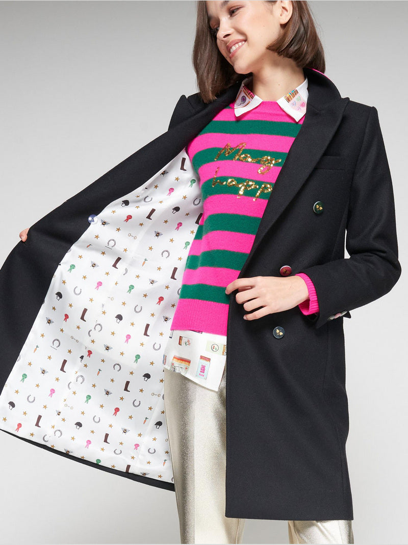 Abrigo Lian VILAGALLO Lana Negro