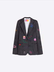 Chaqueta Helen VILAGALLO Graffiti Gris