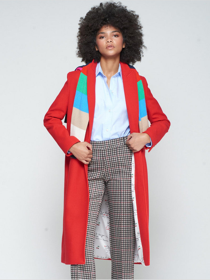 Abrigo Katherin VILAGALLO Lana Rojo