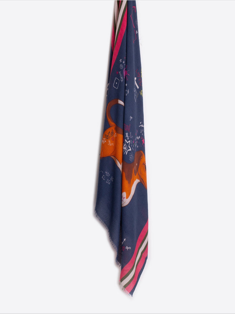 Foulard VILAGALLO Perro Salchicha Quirky