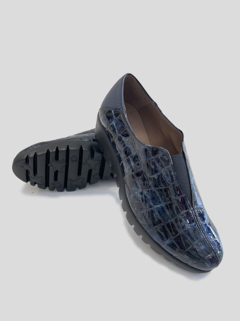 Zapato Cuña WONDERS Fly 40 MARINO