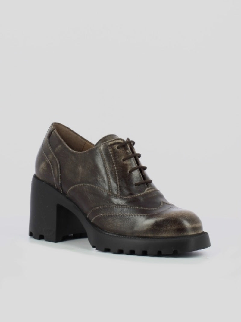 Zapato Cordones WONDERS Unfly Piel TAUPE