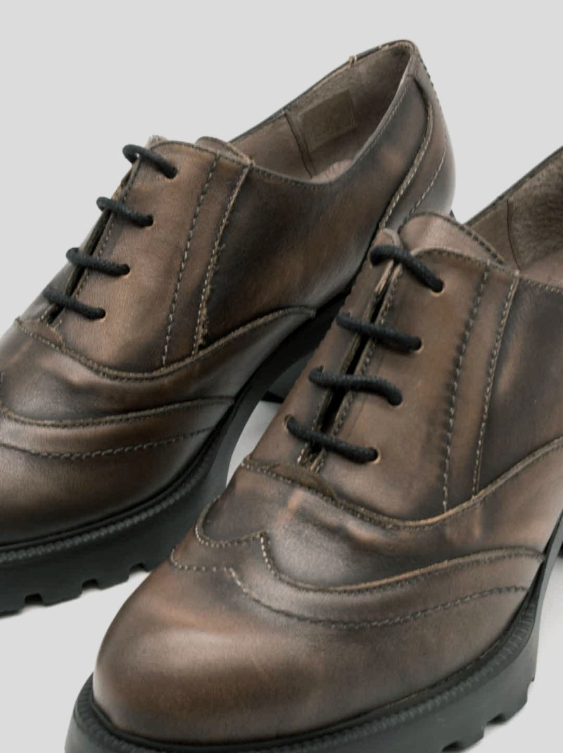 Zapato Cordones WONDERS Unfly Piel TAUPE