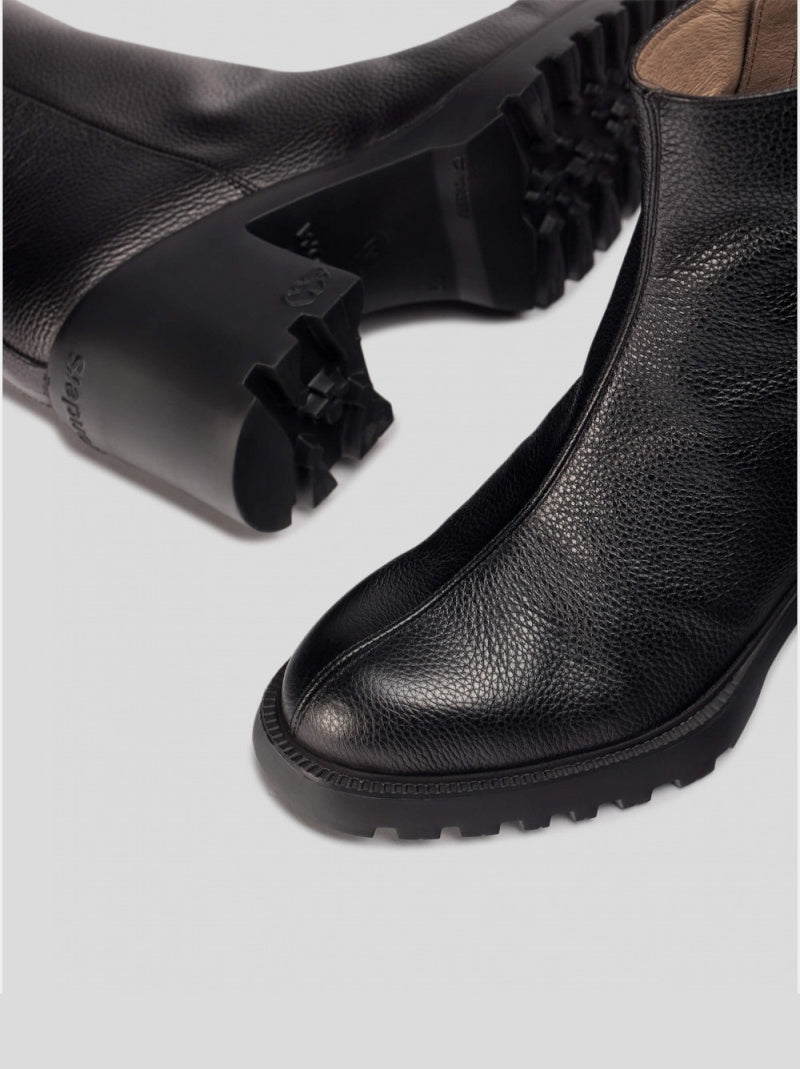 Botines WONDERS Ilma 05 Piel NEGRO
