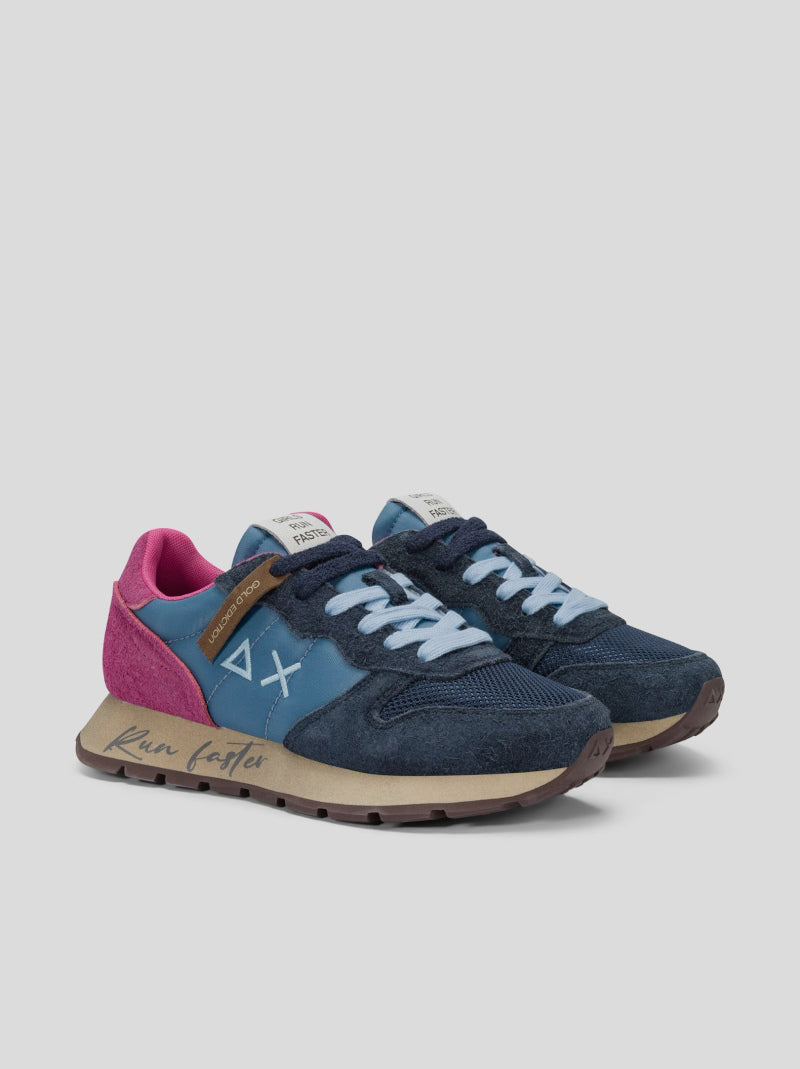 Deportiva Mujer SUN68 Ally Vintage AZUL