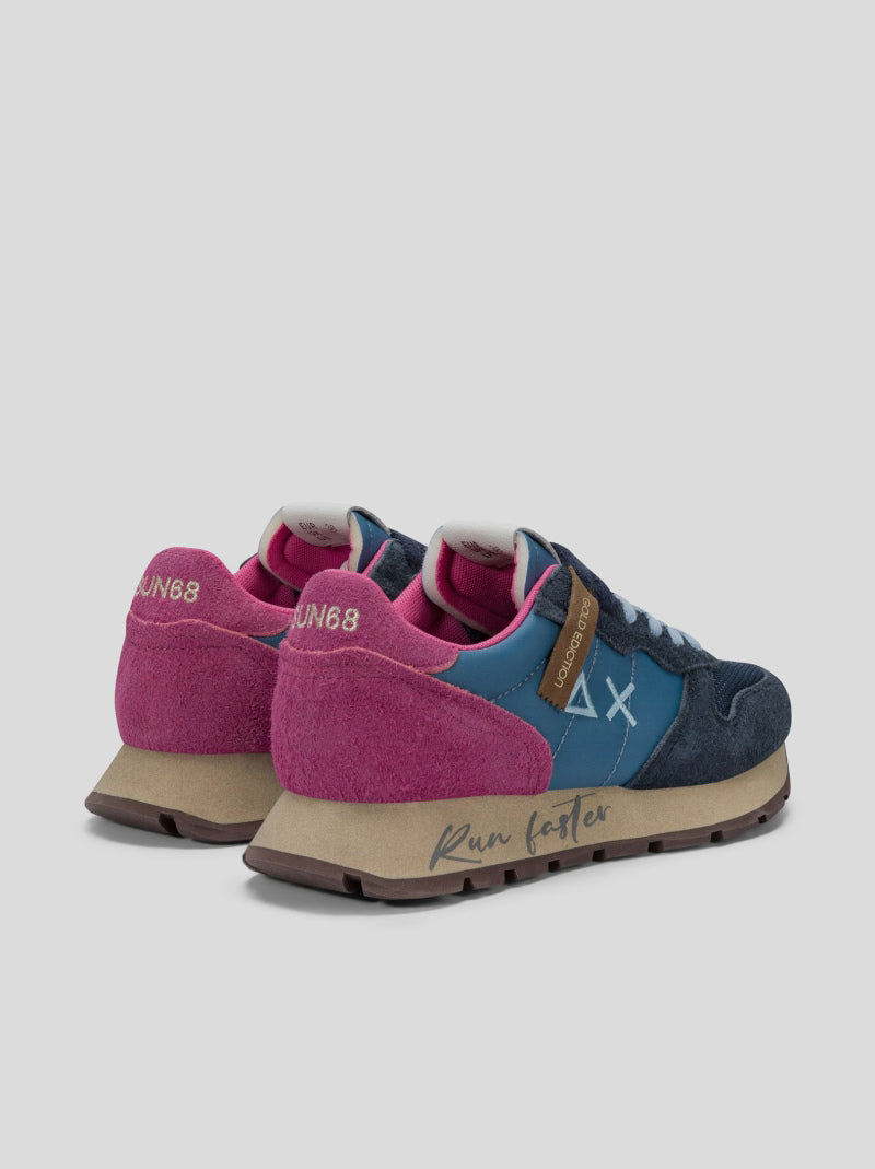 Deportiva Mujer SUN68 Ally Vintage AZUL