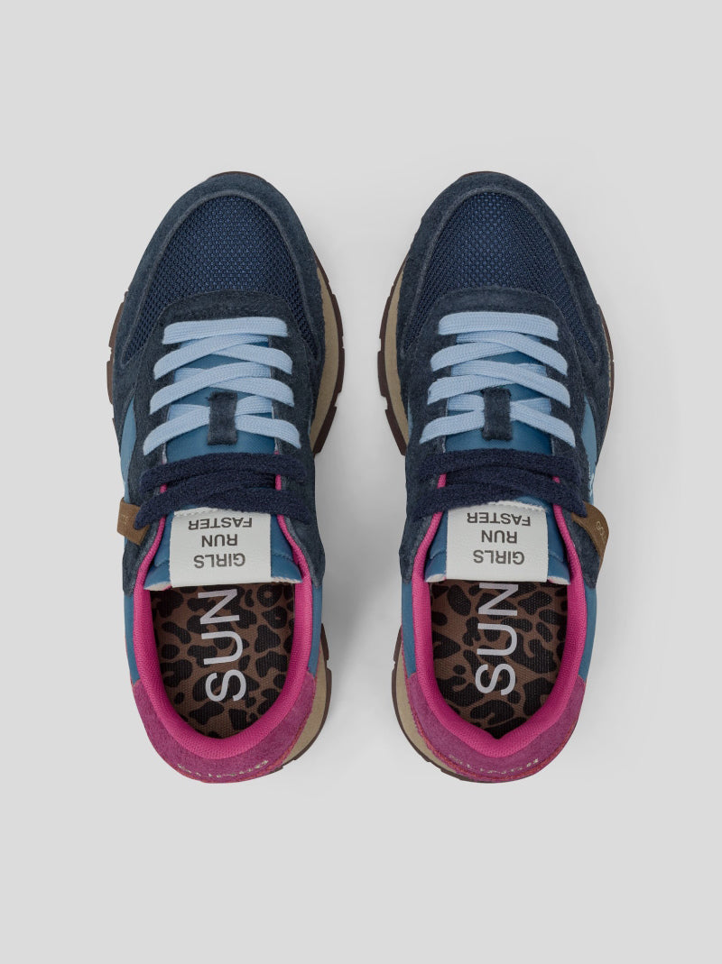 Deportiva Mujer SUN68 Ally Vintage AZUL