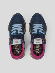 Deportiva Mujer SUN68 Ally Vintage AZUL