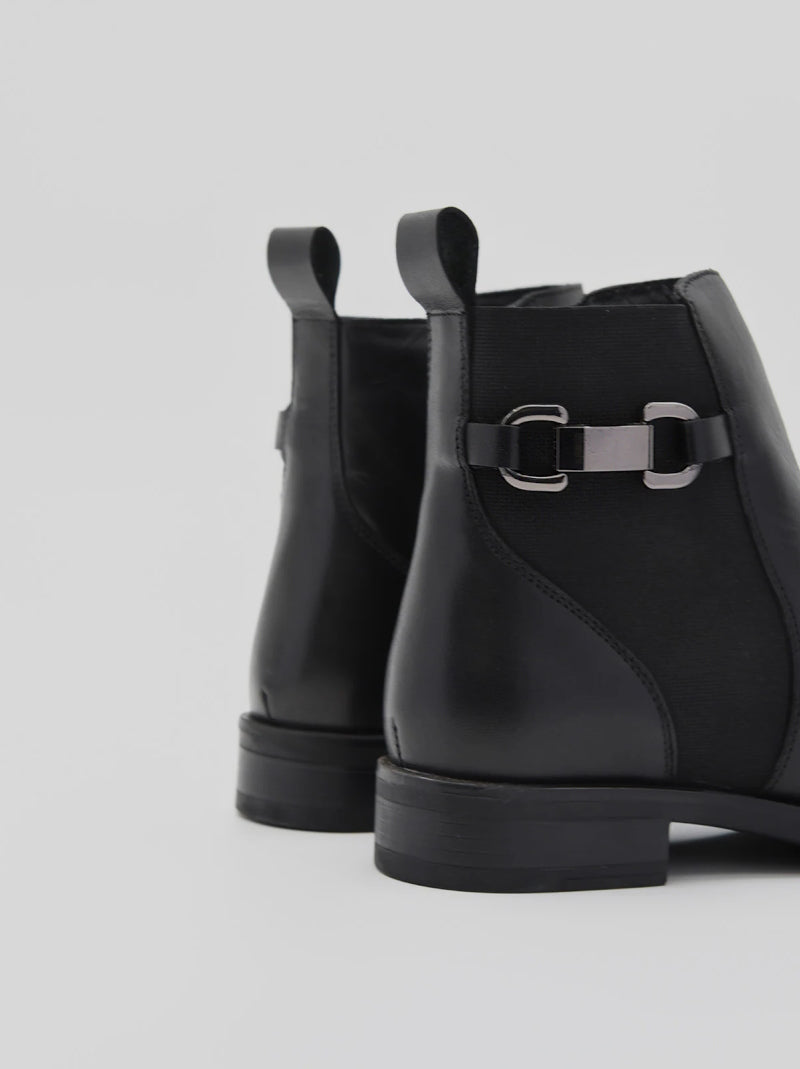 Botín Mujer ROSA AMADA Elástico NEGRO