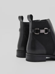 Botín Mujer ROSA AMADA Elástico NEGRO