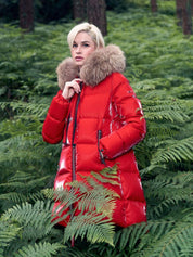 Plumífero Largo DICHI Morena ROJO