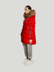 Plumífero Largo DICHI Morena ROJO