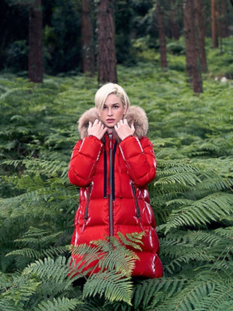 Plumífero Largo DICHI Morena ROJO