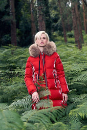 Plumífero Largo DICHI Morena ROJO