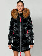 Plumífero Largo DICHI Morena NEGRO