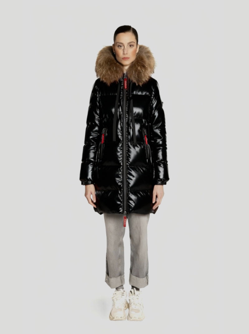 Plumífero Largo DICHI Morena NEGRO