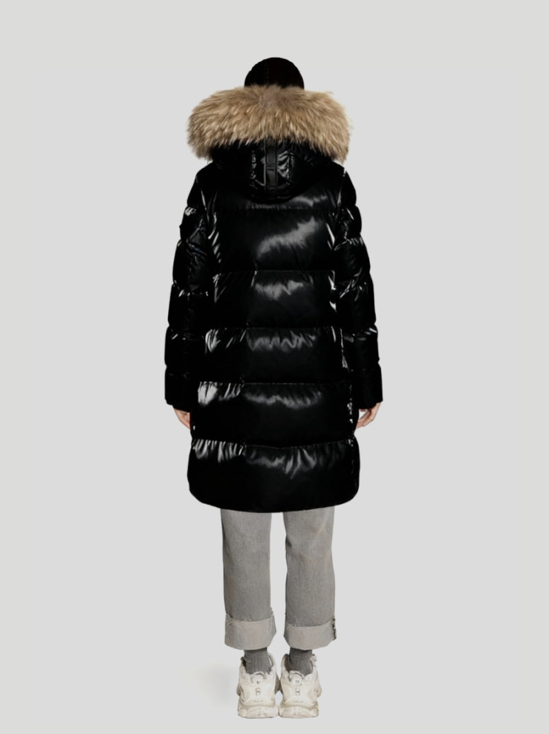 Plumífero Largo DICHI Morena NEGRO