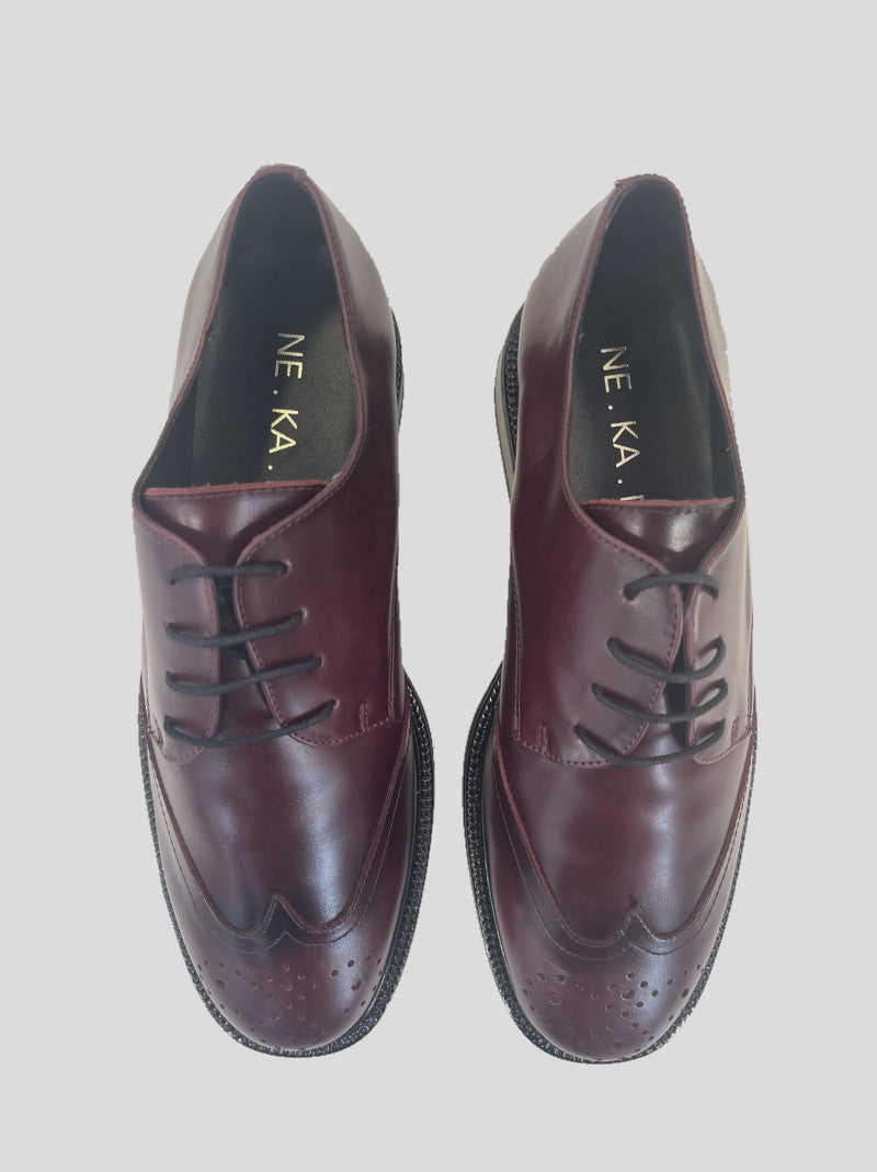 Blucher Oxford NE.KA.NE Piel BURDEOS