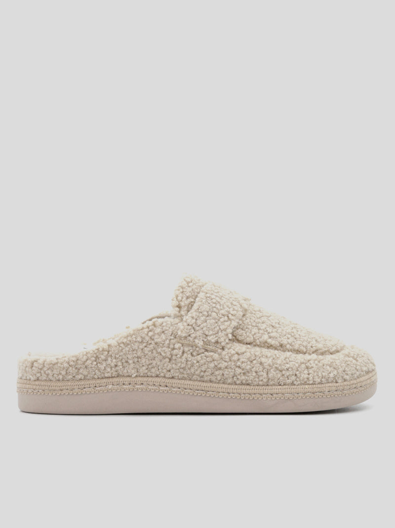 Zapatilla Abierta TEDDY Mocasín CRUDO