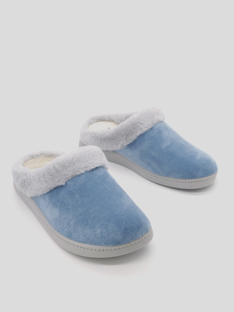 Zapatilla Abierta SUAPEL Pelo JEANS