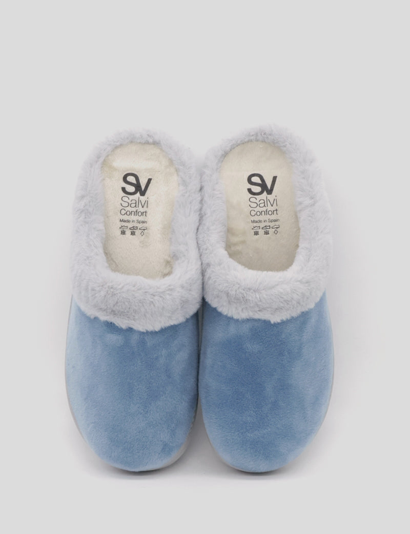 Zapatilla Abierta SUAPEL Pelo JEANS