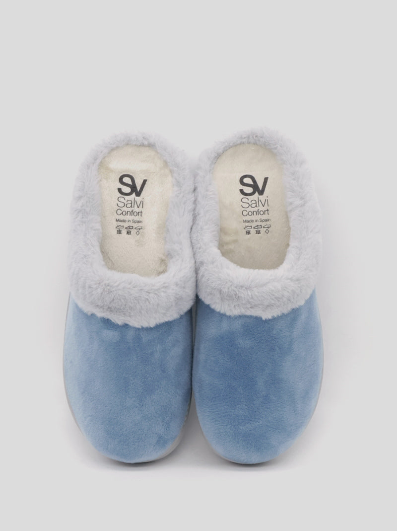 Zapatilla Abierta SUAPEL Pelo JEANS