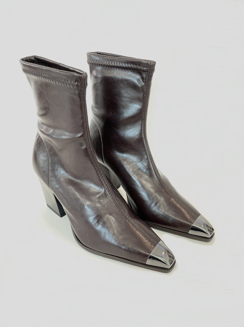 Botín Puntera MISS ELASTIC Emy MARRÓN