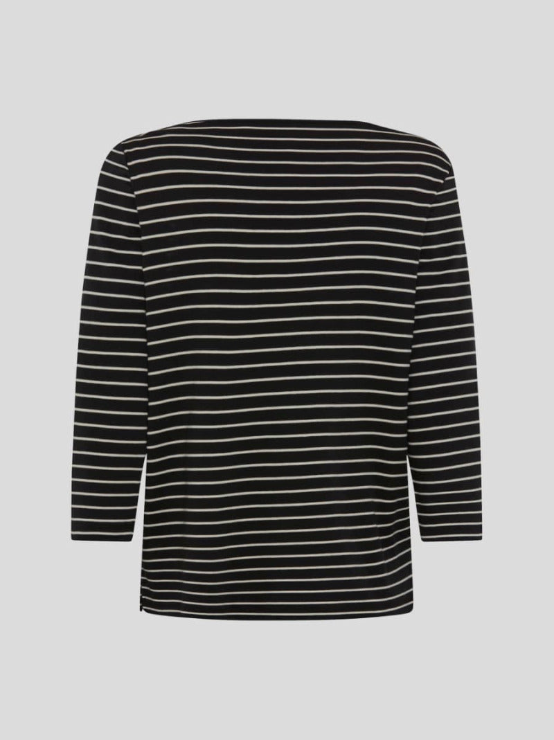 Camiseta Cira M BRAX Rayas NEGRO