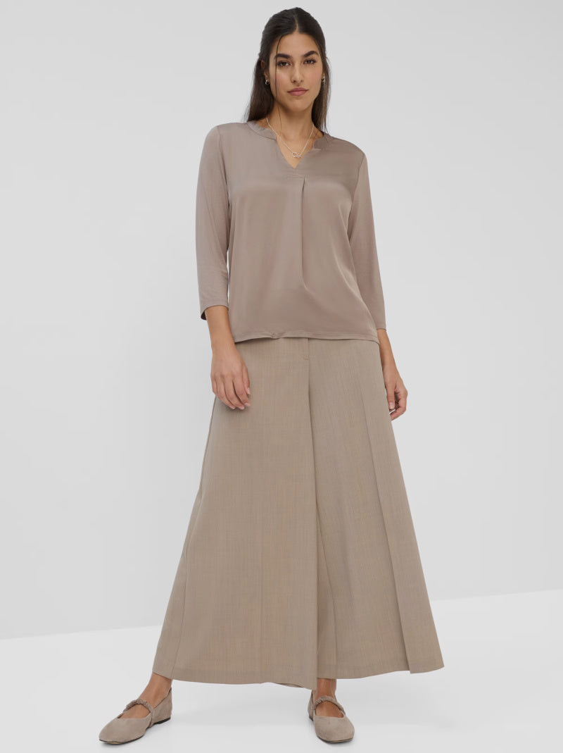 Top Clarisa BRAX Combi Texturas TAUPE