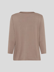 Top Clarisa BRAX Combi Texturas TAUPE