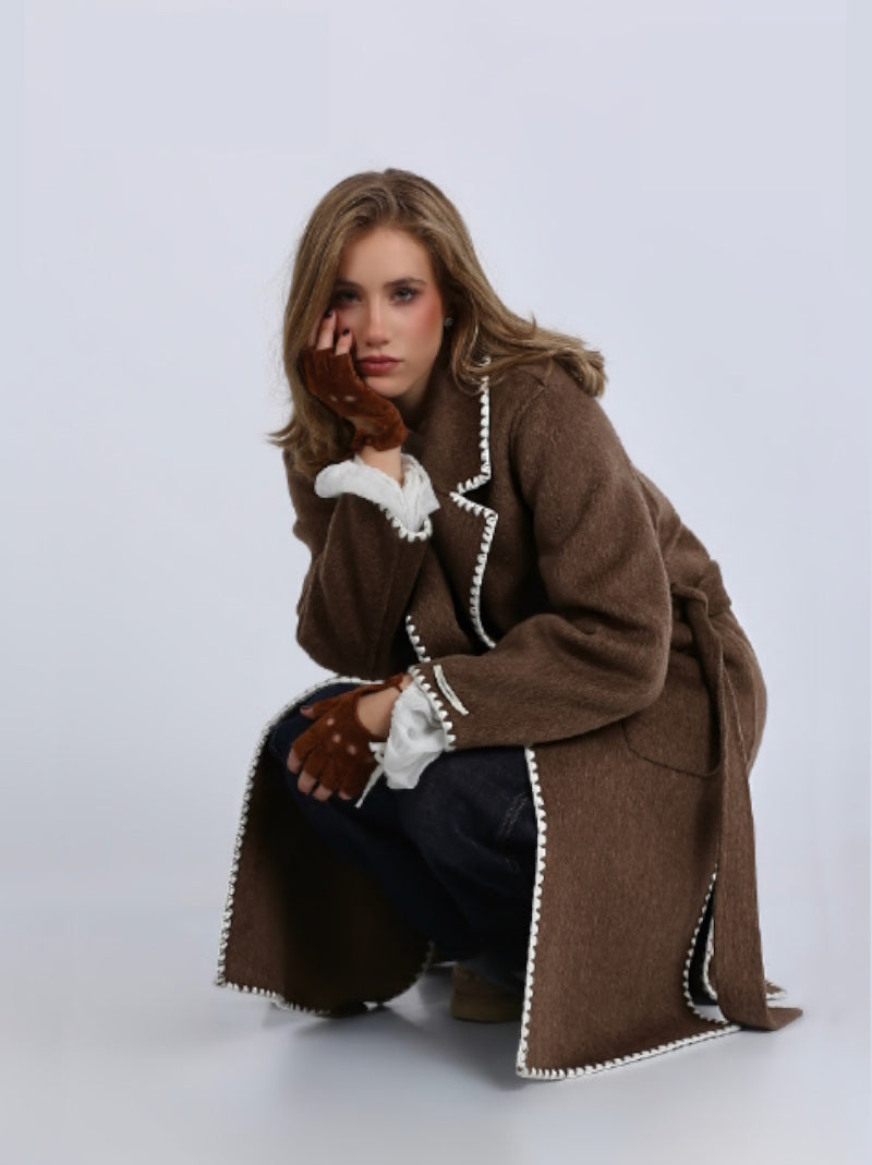 Abrigo Largo Phoenix GLOX Lana Etnico