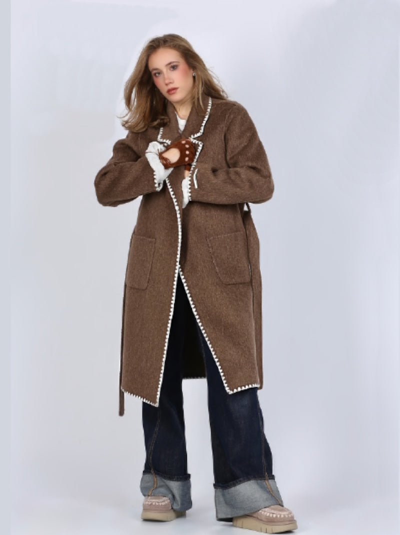 Abrigo Largo Phoenix GLOX Lana Etnico