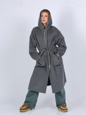 Abrigo Capucha GLOX Lana Cashmere
