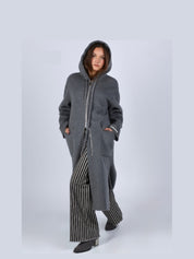 Abrigo Capucha GLOX Lana Cashmere