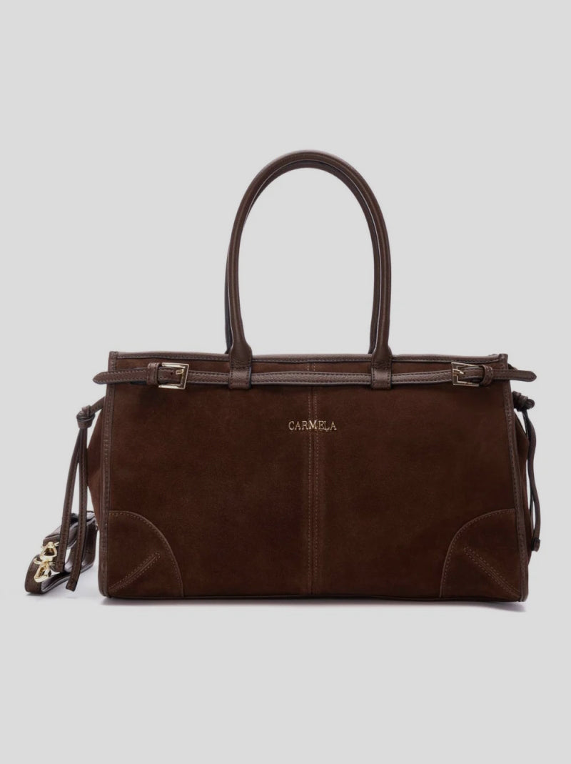 Bolso Hombro CARMELA Combi Ante MARRÓN