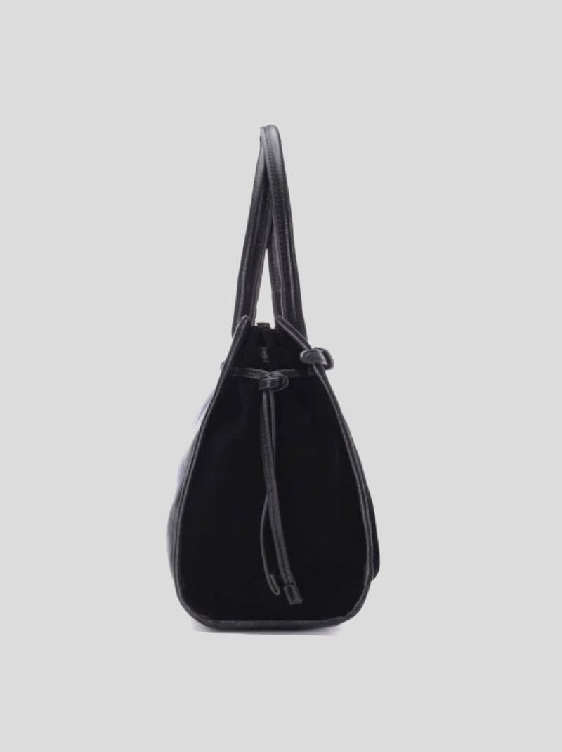 Bolso Hombro CARMELA Combi Ante NEGRO