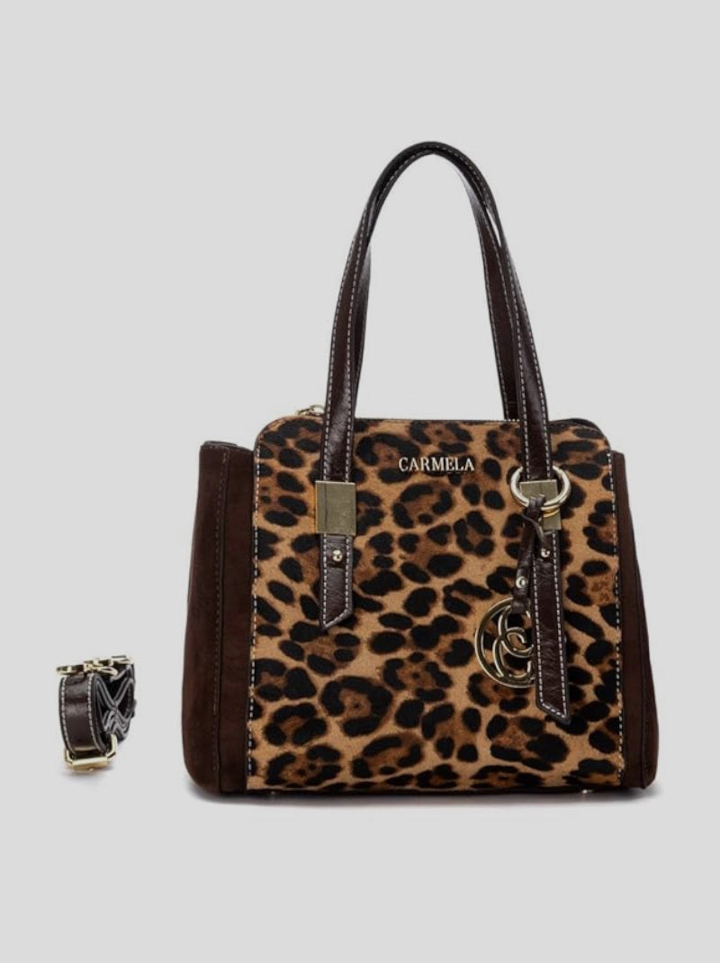 Bolso de mano CARMELA Combi LEOPARDO