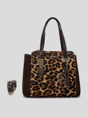 Bolso de mano CARMELA Combi LEOPARDO