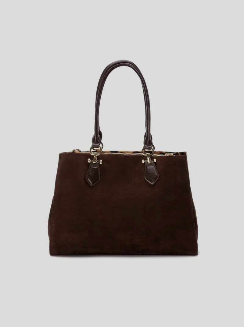 Bolso Dos Asas CARMELA Combi LEOPARDO