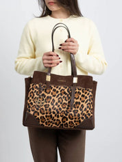 Bolso Hombro CARMELA Textil LEOPARDO