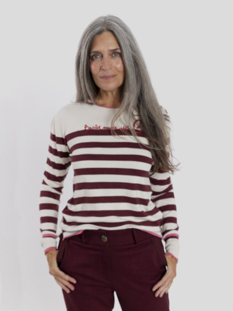 Jersey BMB & Co Rayas Marineras GRANATE