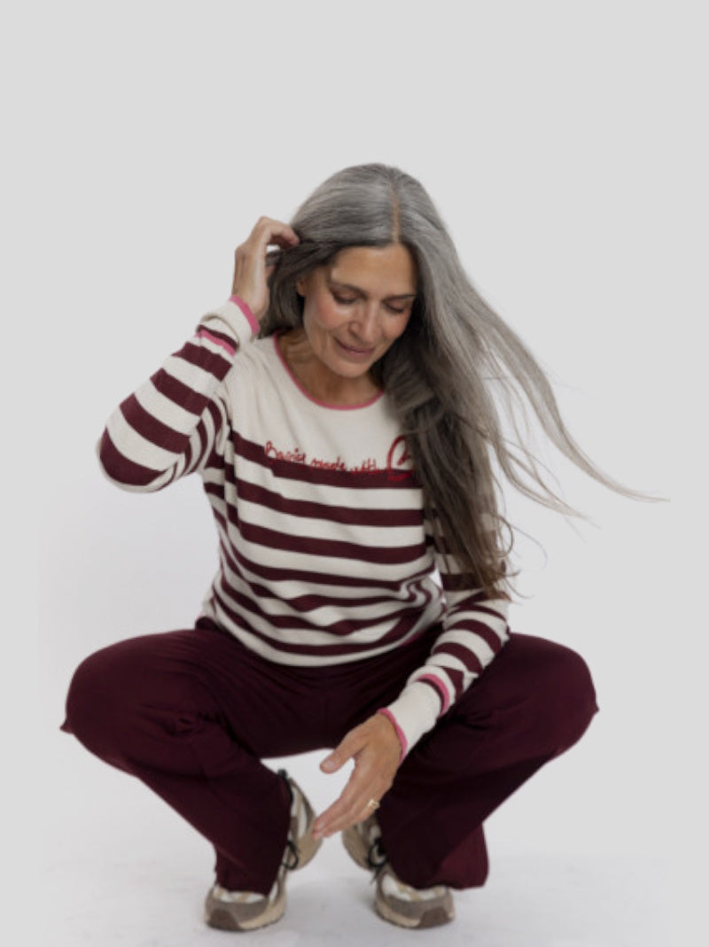 Jersey BMB & Co Rayas Marineras GRANATE