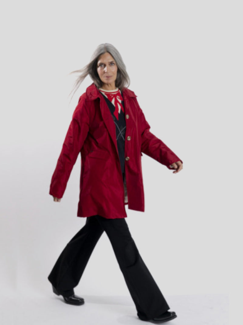 Gabardina BMB & Co Acolchada GRANATE